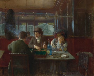 Backgammon på cafeen af ​​Beraud, Jean af Jean Beraud