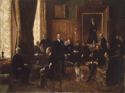 Grevinde Potockas salon, 1887. af Jean Beraud
