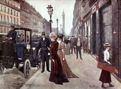 Rue de la Paix i Paris, ca. 1900 (maleri) af Jean Beraud