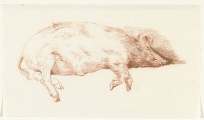 Liggende gris, til højre af Jean Bernard
