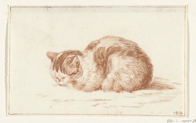 Liggende kat, til venstre af Jean Bernard