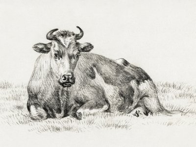 Den liggende ko (1825) af Jean Bernard