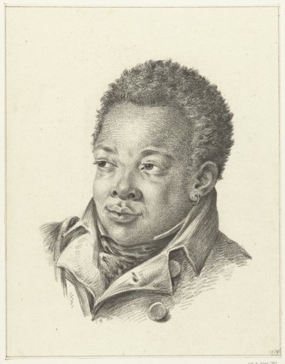 Portræt af en sort mand af Jean Bernard