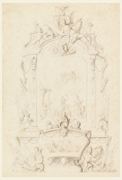 Venus i Forge of Vulcan, Design til et skænkpanel af Jean Bernard Honoré Toro