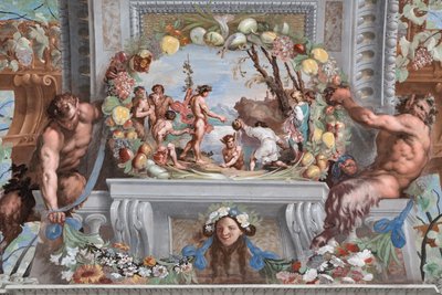 Et af de enogfyrre paneler med scener, der fortæller om begivenhederne omkring Bacchus af Jean Boulanger