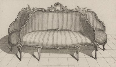 Sofa à Jouë i pictoresque stil, udgivet i midten af ​​1770