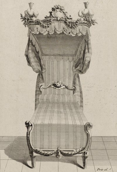 Fransk seng, udgivet i midten af ​​1770