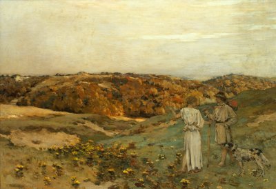 Tobias og englen, 1878. af Jean Charles Cazin