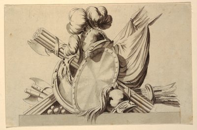 Design til trofæ med militære egenskaber af Jean Charles Delafosse