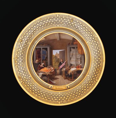 Broderer, ca. 1820-35 af Jean Charles Develly