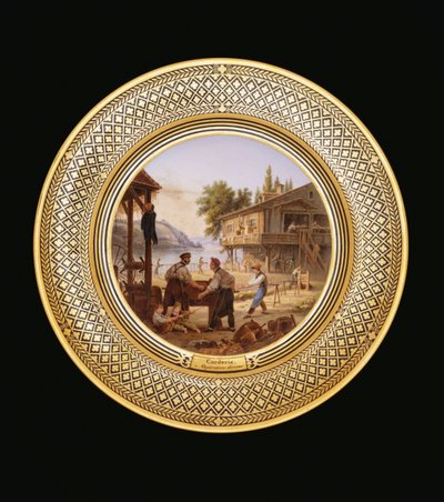 Rebfabrik, c.1820-35 af Jean Charles Develly