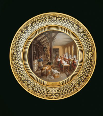Papirvarer, ca. 1820-35 (porcelæn) af Jean Charles Develly