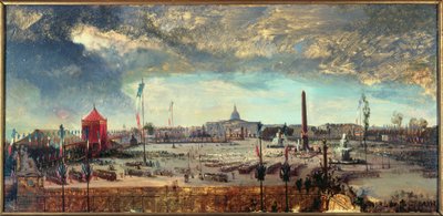 Bekendtgørelse af forfatningen, Place de la Concorde, 12. november af Jean Charles Geslin