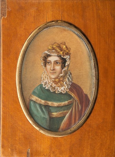 Portræt af Jeanne Louise Henriette Campan, født Genet 1752-1822 af Jean Charles Nicaise Perrin
