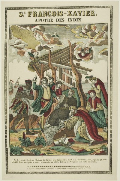 Francis Xavier, apostel for de indiske øer af Jean Charles Pellerin