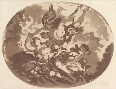 Venus og Amor, 1766. af Jean Claude Richard Saint Non