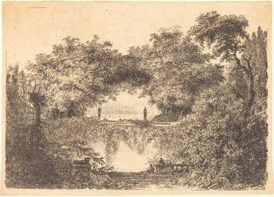 Den Lille Park af Jean Claude Richard de Saint Non after Jean Honoré Fragonard
