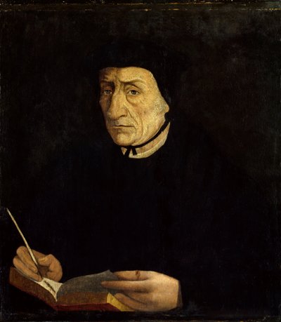 Portræt af Guillaume Bude (Budee) (Budaeus) (1467-1540), fransk humanist. Maleri af Jean Clouet (1485 - 1541) Ec. Fr. (h s/b 0,34 x 0,31). Versailles. Musée du Chateau. af Jean Clouet