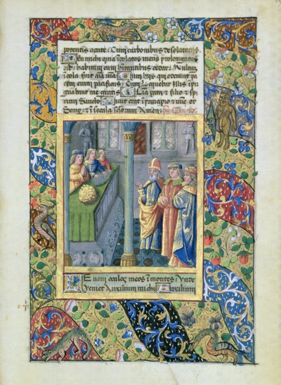 Fru Lat. Q.v.I.126 The Order of the Golden Fleece from the Hours of Louis dOrleans, 1469 af Jean Colombe
