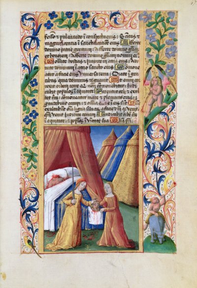 Ms Lat. Q.v.I.126 f.47 Judith med Holofernes