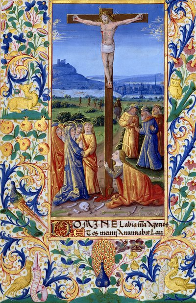 Fru Lat. Q.v.I.126 f.84v Korsfæstelsen, fra 
