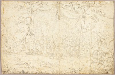 Litterært emne: Bankettscene af Jean Cotelle the younger