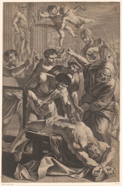 Saint Bartholomews martyrium af Jean Couvay