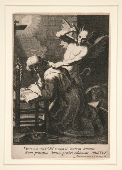 Sankt Antonius og en dæmon af Jean Couvay