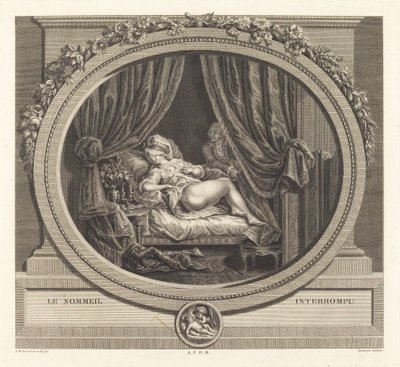 Den afbrudte søvn af Jean Dambrun after François Marie Isidore Queverdo
