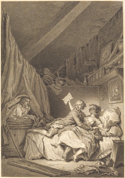 Skomagerne af Jean Dambrun after Jean Honoré Fragonard