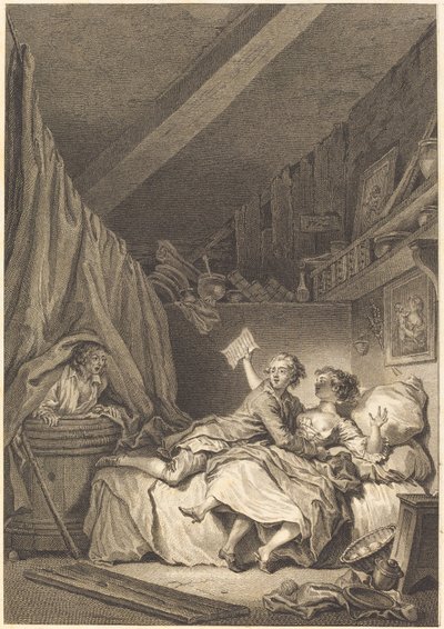 Skomagerne af Jean Dambrun after Jean Honoré Fragonard