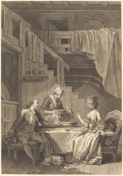 Falken af Jean Dambrun and Jean Baptiste Tilliard after Jean Honoré Fragonard