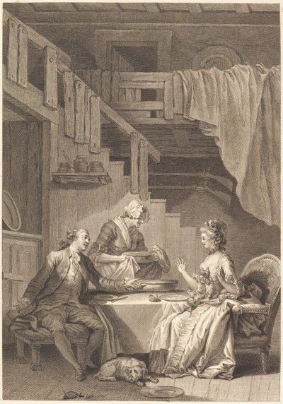 Falken af Jean Dambrun and Jean Baptiste Tilliard after Jean Honoré Fragonard