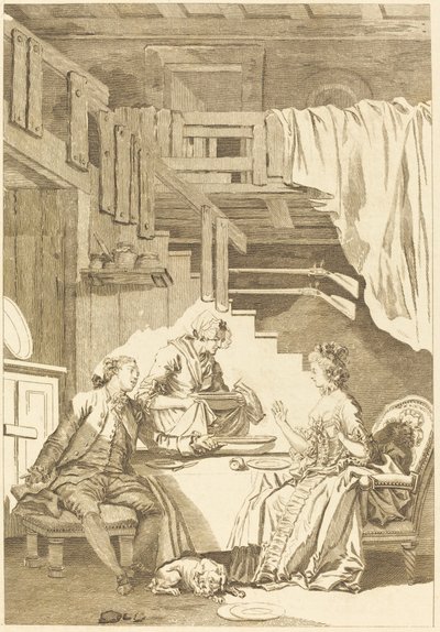 Falken af Jean Dambrun and Jean Baptiste Tilliard after Jean Honoré Fragonard