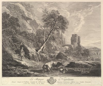 Napolitansk hyrde, 1758. af Jean Daullé