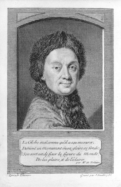 Pierre-Louis Moreau de Maupertuis, astronom (1698 - 1759). af Jean Daullé