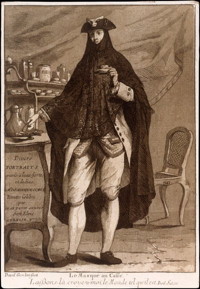 Titelside fra Divers Portraits, pub. 1775 radering. af Jean David Genois