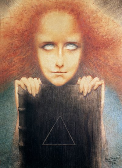 Portræt af fru Stuart Merill af Jean Delville