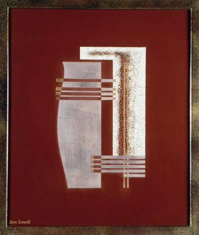 Totem, 20. (lakeret sølv og guldpanel) af Jean Dunand