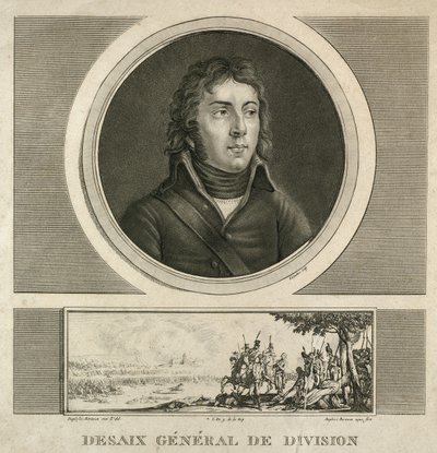 Portræt af general Louis Charles Antoine Desaix (ca. 1800 - 1815 0,38 x 0,24) af Jean Duplessi Bertaux