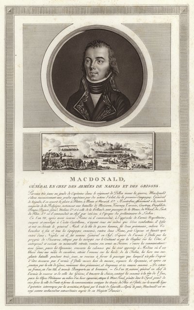 Portræt af Jacques MacDonald, hertug af Taranto af Jean Duplessi Bertaux