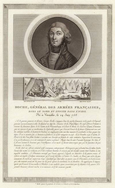 Portræt af Lazare Hoche af Jean Duplessi Bertaux