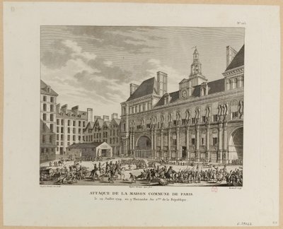 Angreb på Maison-kollektivet i Paris af Jean Duplessis Bertaux