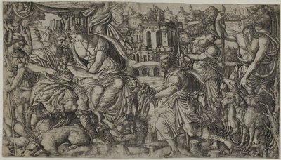 En konge modtager en gave af Jean Duvet