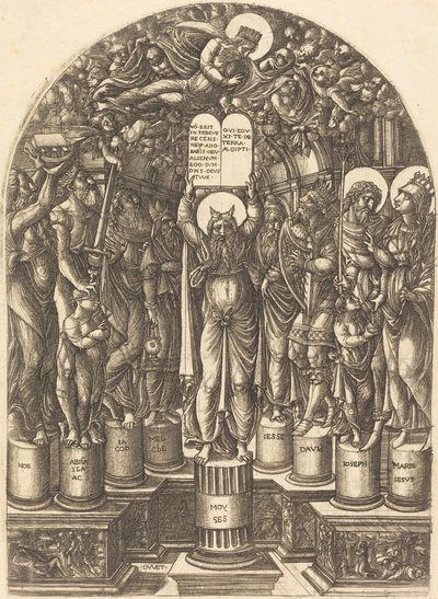 Moses omgivet af patriarkerne af Jean Duvet