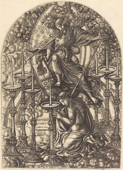 Sankt Johannes ser de syv gyldne lysestager af Jean Duvet