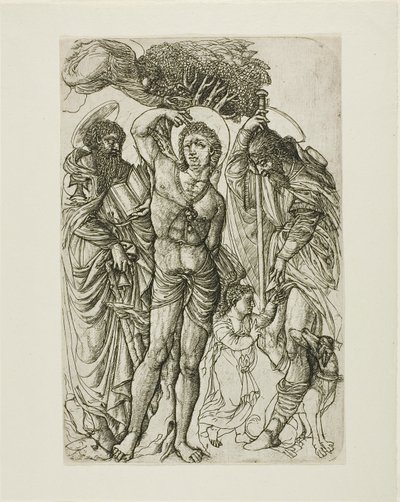 Saint Sebastian, Saint Anthony og Saint Roch af Jean Duvet