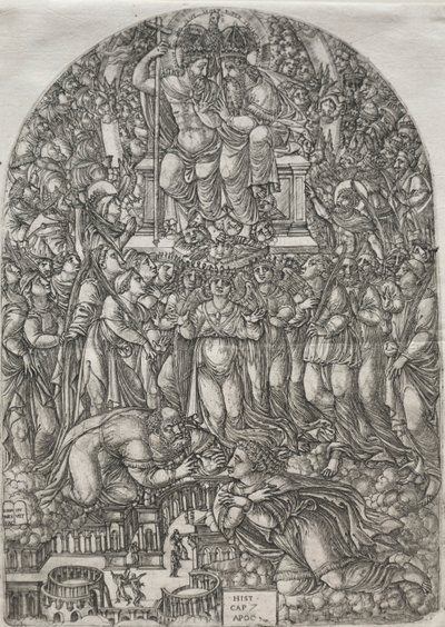Apokalypsen: En utallig skare, der står foran tronen, 1555. af Jean Duvet