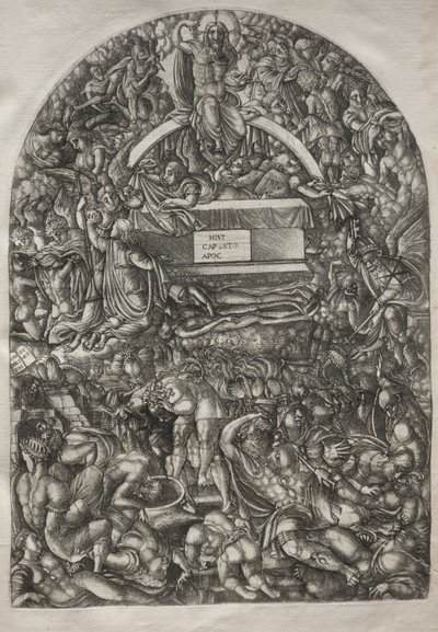 Apokalypsen: En stjerne falder og får helvede til at åbne, 1546-1556. af Jean Duvet