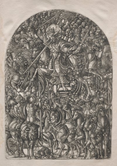 Apokalypsen: Kristus monteret på en hvid hest, 1546-1556. af Jean Duvet